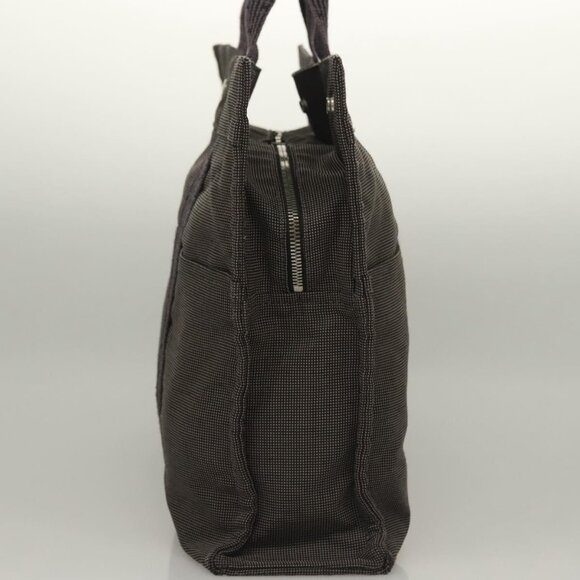 HERMES Her Line MM Hand Bag Canvas Gray Auth - Picture 12 of 15